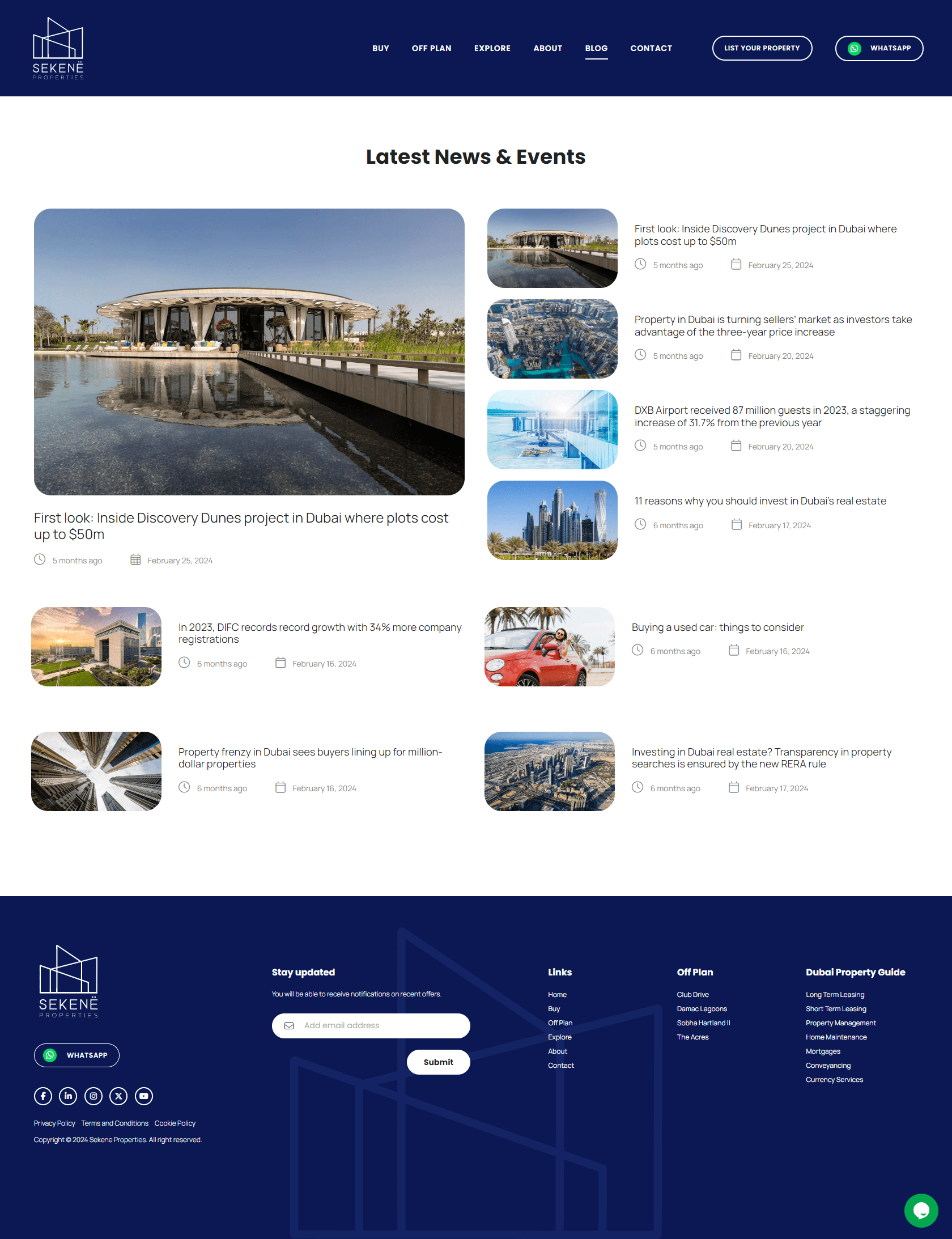 sekene properties